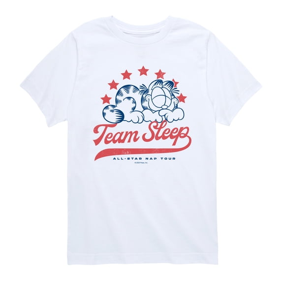 Garfield - Team Sleep - Youth Boys Short Sleeve Graphic T-Shirt