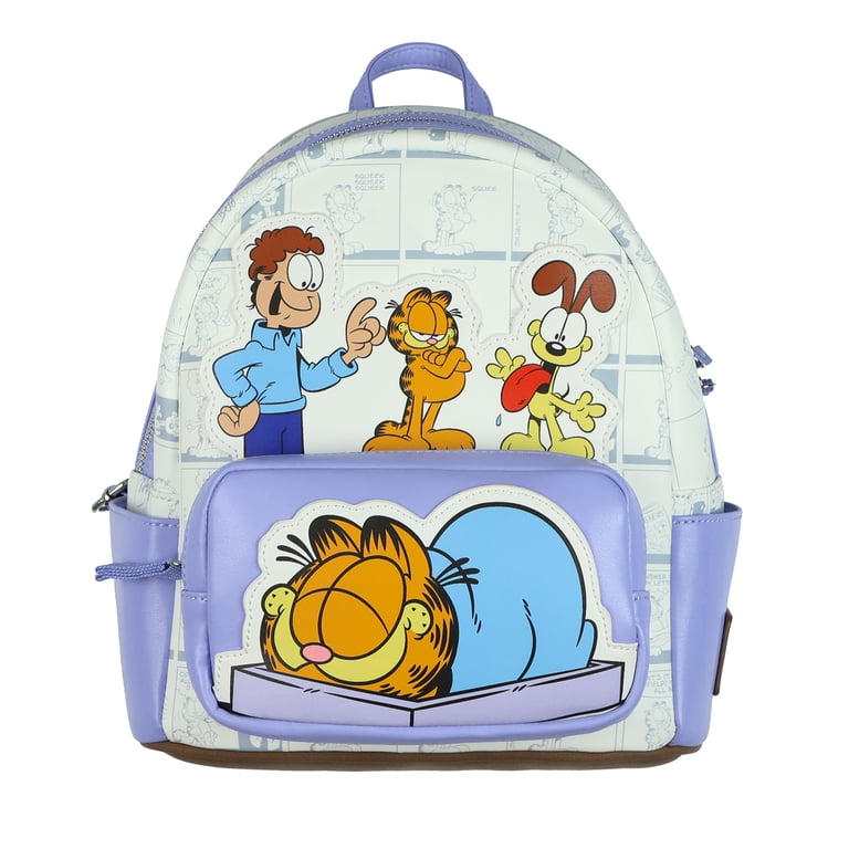 garfield mini backpack INTIMO Nickelodeon Classic Comic Character Face Zippered Bag 10