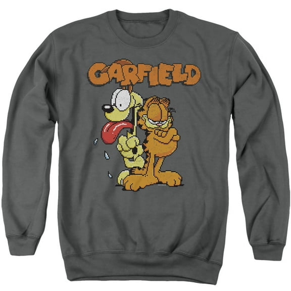 Garfield The Game Unisex Adult Crewneck Sweatshirt (Medium) Charcoal