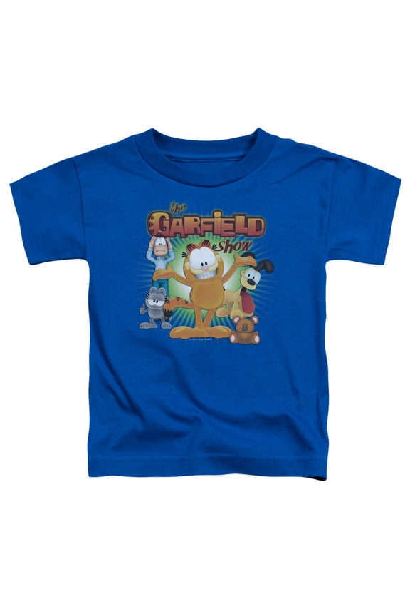 - The Garfield Show - Toddler Short Sleeve Shirt - 2T
