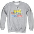 thumbnail image 1 of Garfield - This Is Living - Crewneck Sweatshirt - Small, 1 of 2