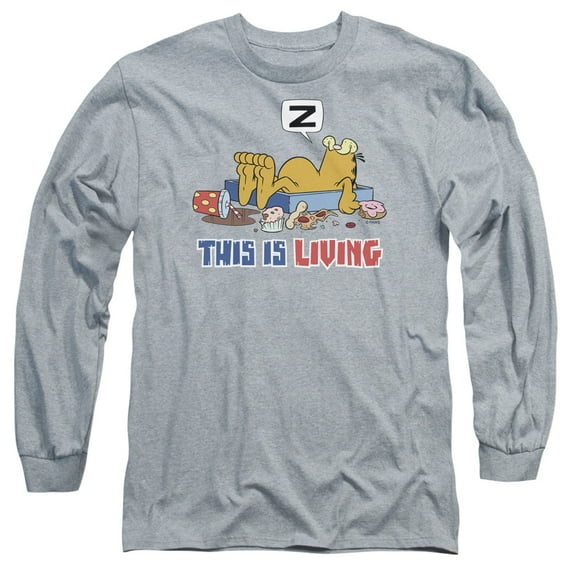 Garfield - This Is Living - Long Sleeve Shirt - Medium