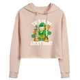 thumbnail image 1 of Garfield - This Is My Lucky Shirt - Juniors Cropped Pullover Hoodie, 1 of 5
