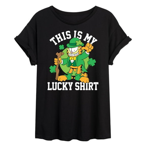 Garfield - This Is My Lucky Shirt - Women's Oversized T-Shirt