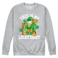 thumbnail image 1 of Garfield - This Is My Lucky Shirt - Men's Crew Neck Fleece Pullover, 1 of 5