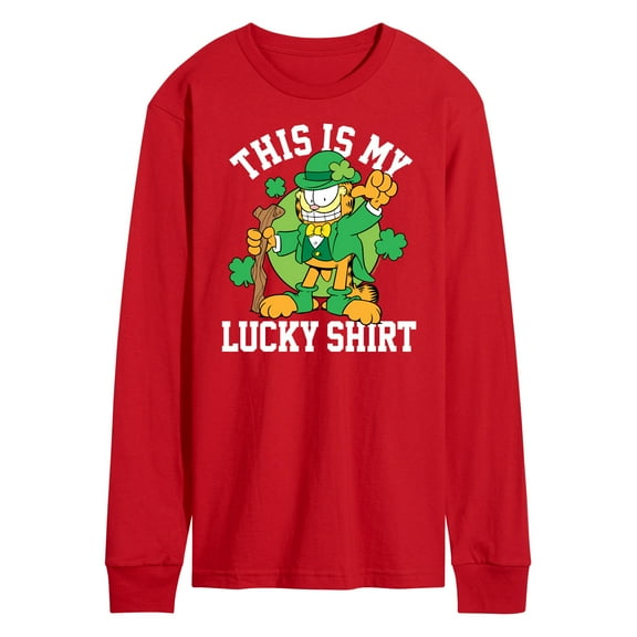 Garfield - This Is My Lucky Shirt - Men's Long Sleeve T-Shirt