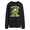 thumbnail image 1 of Garfield - This Is My Lucky Shirt - Men's Long Sleeve T-Shirt, 1 of 5