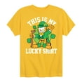thumbnail image 1 of Garfield - This Is My Lucky Shirt - Toddler And Youth Short Sleeve Graphic T-Shirt, 1 of 5