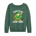 thumbnail image 1 of Garfield - This Is My Lucky Shirt - Women's Lightweight French Terry Long Sleeve Shirt, 1 of 5