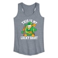 thumbnail image 1 of Garfield - This Is My Lucky Shirt - Women's Racerback Tank Top, 1 of 4