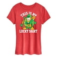 thumbnail image 1 of Garfield - This Is My Lucky Shirt - Women's Short Sleeve Graphic T-Shirt, 1 of 5
