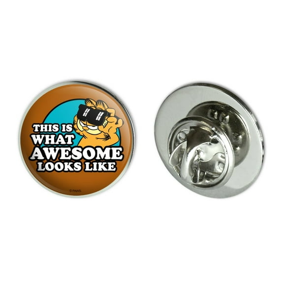 Garfield This is What Awesome Looks Like Metal 0.75" Lapel Hat Pin Tie Tack Pinback