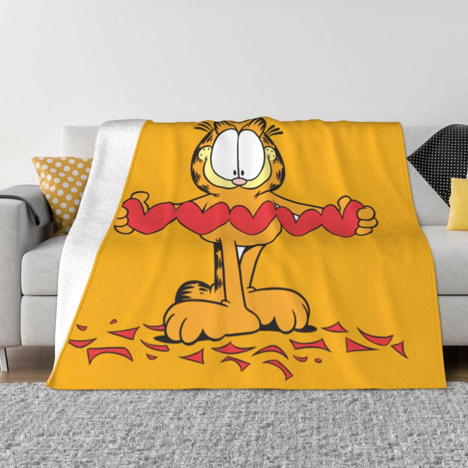 Garfield Throw Blanket Couch Bed Sofa Soft Lightweight Warm Cozy ...