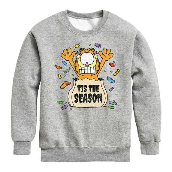 Garfield - Tis The Season - Toddler And Youth Crewneck Fleece Sweatshirt