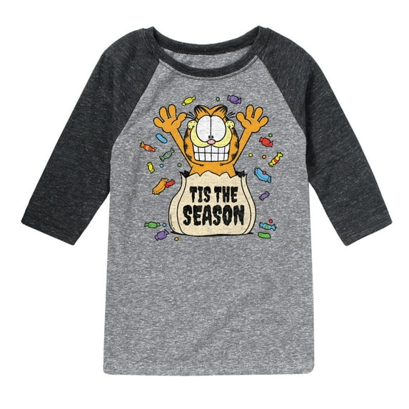 Garfield - Tis The Season - Toddler And Youth Raglan Graphic T-Shirt