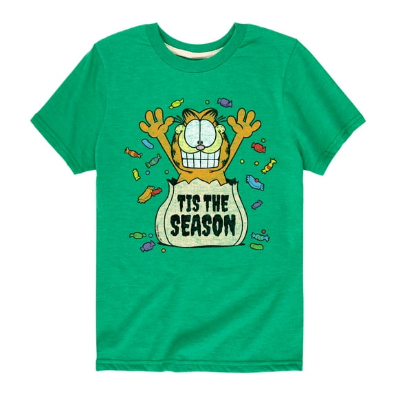 Garfield - Tis The Season - Toddler And Youth Short Sleeve Graphic T-Shirt