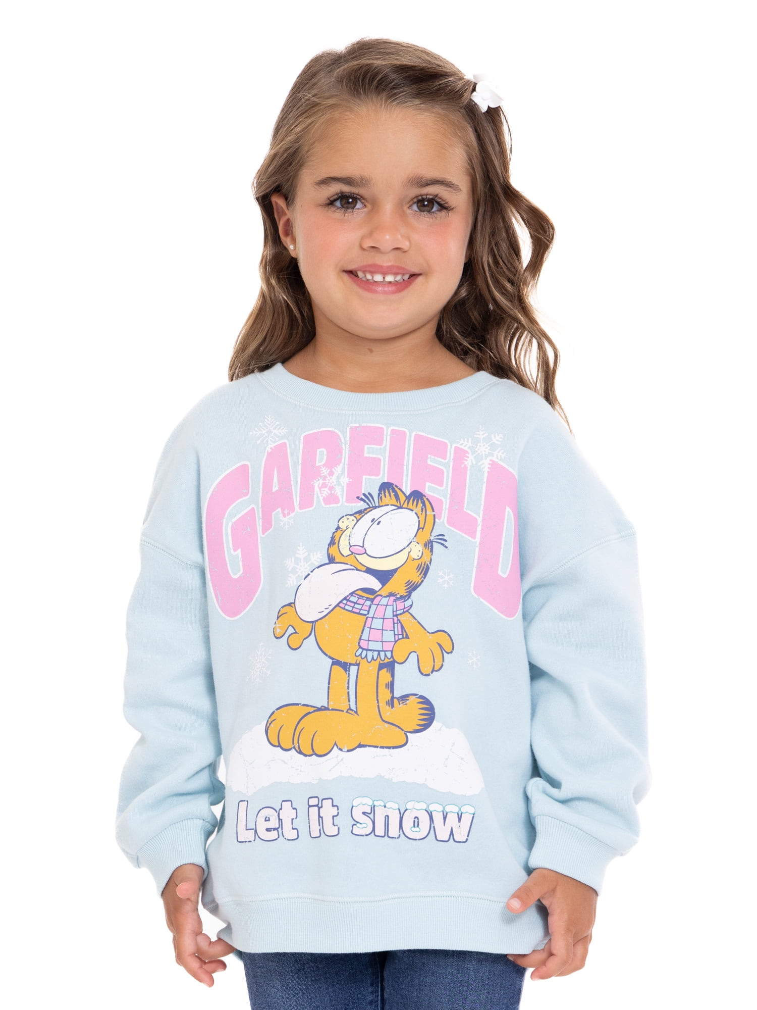Garfield Toddler Girl Crewneck Sweatshirts, Sizes 12 Months - 5T
