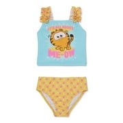 Garfield Toddler Girls Tankini Swim Set, 2-Piece, Sizes 12M-5T