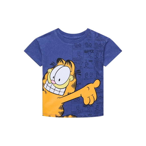 Garfield Toddler Graphic Crewneck Tee with Short Sleeves, Sizes 12M-5T