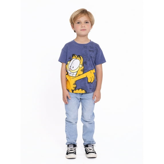 Garfield Toddler Short Sleeve Crewneck Tee, Sizes 12M-5T