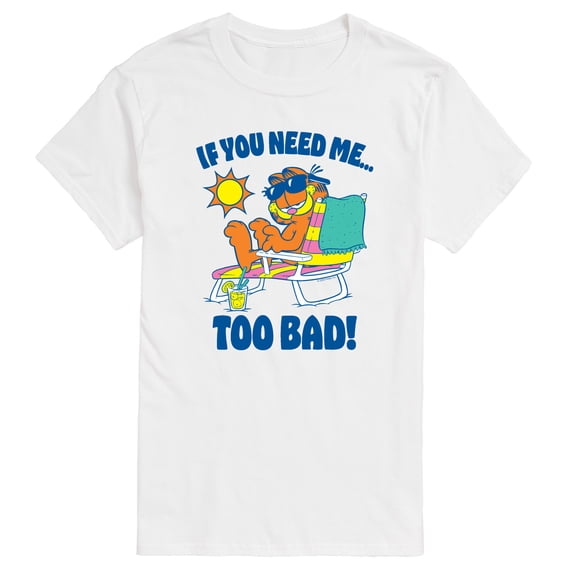 Garfield - Too Bad Garfield - Men's Short Sleeve Graphic T-Shirt