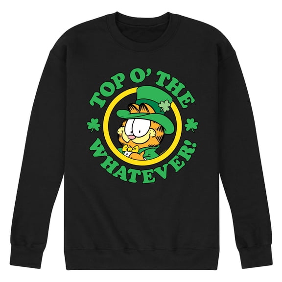 Garfield - Top O The Whatever  - Men's Crew Neck Fleece Pullover