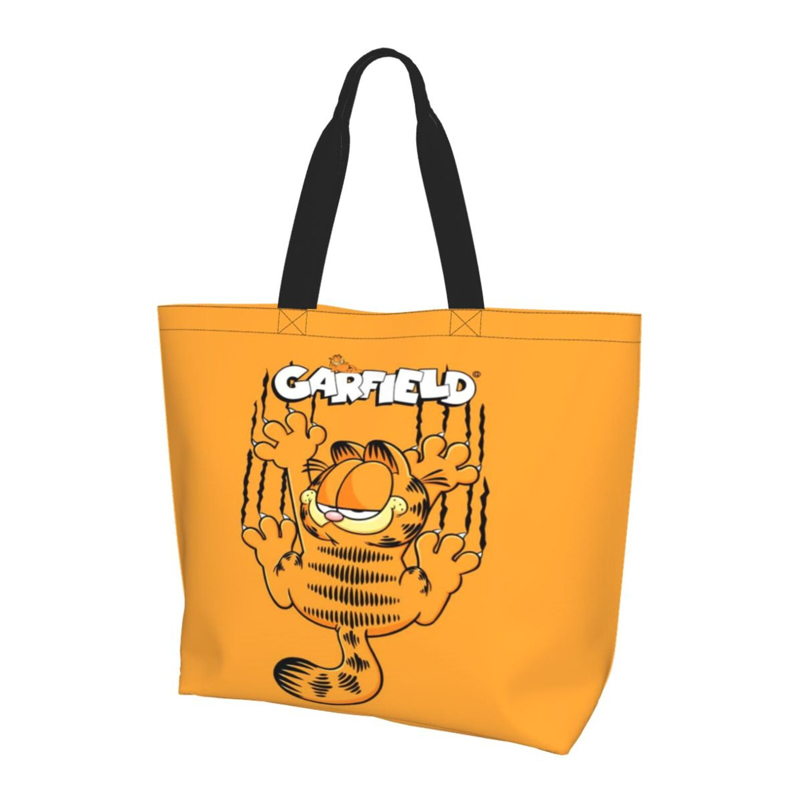 ENUAQEM Garfield Tote Bag Large Capacity Shopping Bag Portable Handbag Multi-Functional Reusable Grocery Bags For Women