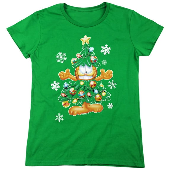 Garfield Tree S/S Women's T-Shirt Kelly Green
