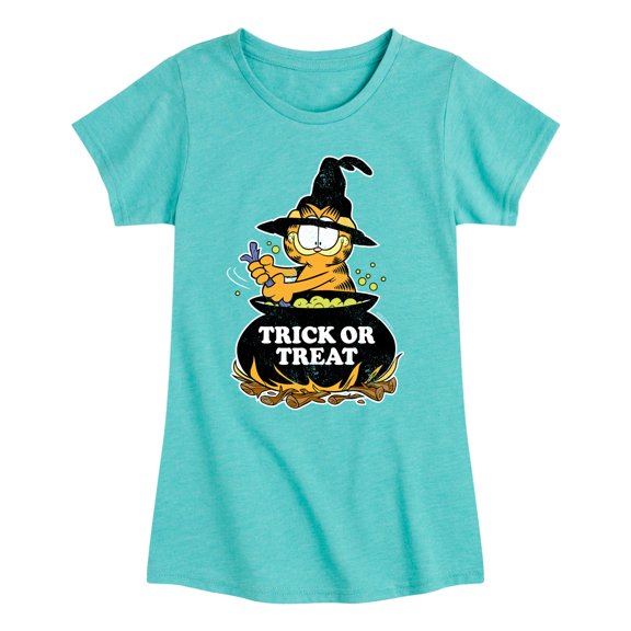 Garfield - Trick Or Treat - Toddler And Youth Girls Short Sleeve Graphic T-Shirt