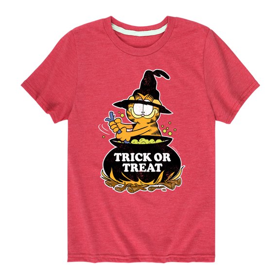 Garfield - Trick Or Treat - Toddler And Youth Short Sleeve Graphic T-Shirt
