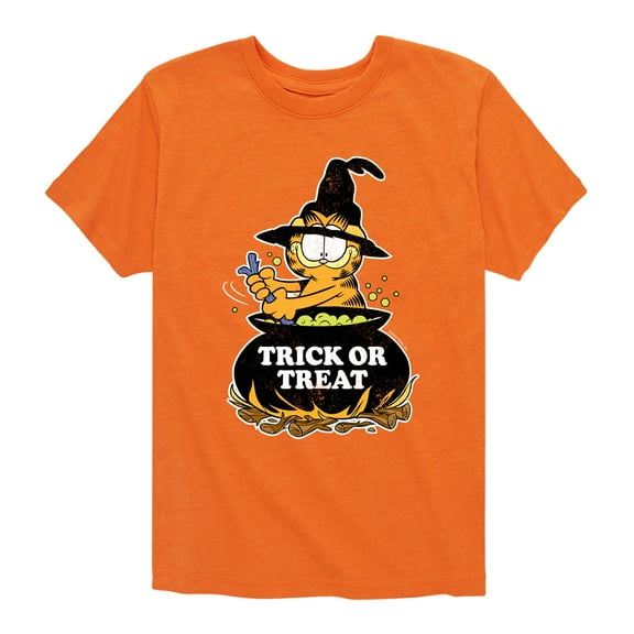 Garfield - Trick Or Treat - Toddler And Youth Short Sleeve Graphic T-Shirt