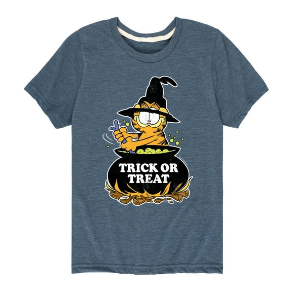 Garfield - Trick Or Treat - Toddler And Youth Short Sleeve Graphic T-Shirt