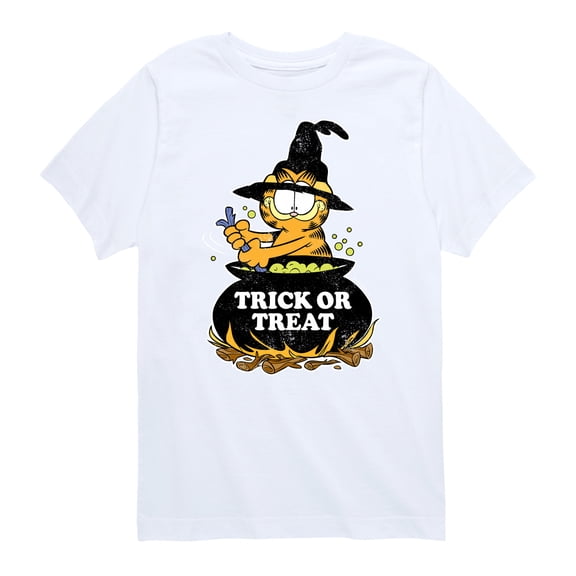 Garfield - Trick Or Treat - Toddler And Youth Short Sleeve Graphic T-Shirt