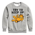 thumbnail image 1 of Garfield - Try To Keep Up - Toddler & Youth Crewneck Fleece Sweatshirt, 1 of 5