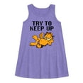 thumbnail image 1 of Garfield - Try To Keep Up - Toddler & Youth Girls A-line Dress, 1 of 4