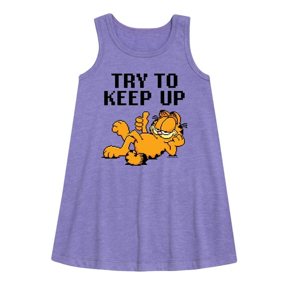 Garfield - Try To Keep Up - Toddler & Youth Girls A-line Dress