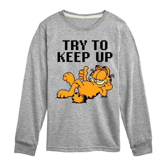 Garfield - Try To Keep Up - Toddler & Youth Long Sleeve Graphic T-Shirt