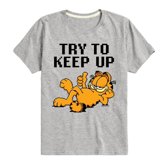 Garfield - Try To Keep Up - Toddler & Youth Short Sleeve Graphic T-Shirt