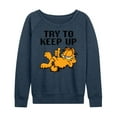 thumbnail image 1 of Garfield - Try To Keep Up - Women's Lightweight French Terry Long Sleeve Shirt, 1 of 5