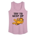 thumbnail image 1 of Garfield - Try To Keep Up - Women's Racerback Tank Top, 1 of 5