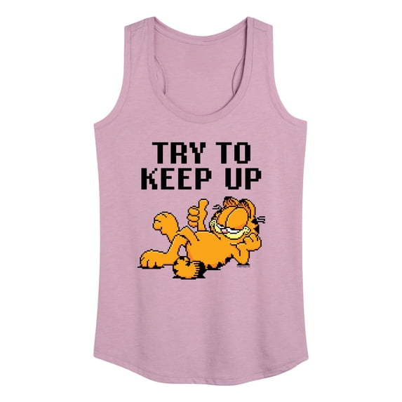Garfield - Try To Keep Up - Women's Racerback Tank Top