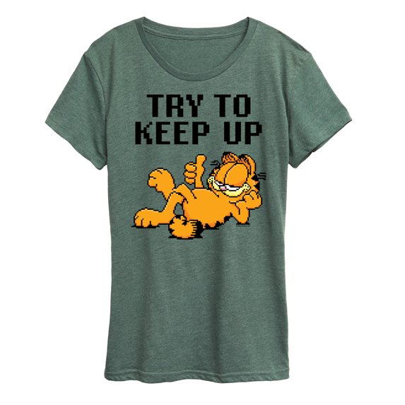 Garfield - Try To Keep Up - Women's Short Sleeve Graphic T-Shirt