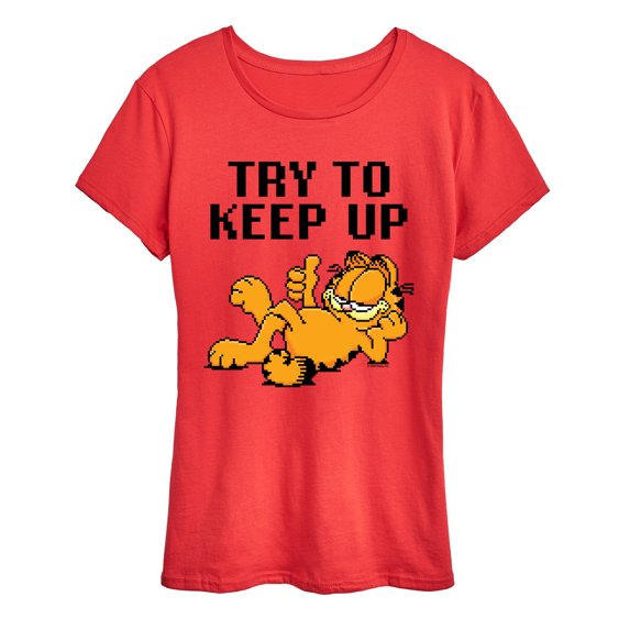 Garfield - Try To Keep Up - Women's Short Sleeve Graphic T-Shirt