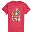 thumbnail image 1 of Garfield - USA All Day - Men's Short Sleeve Graphic T-Shirt, 1 of 4