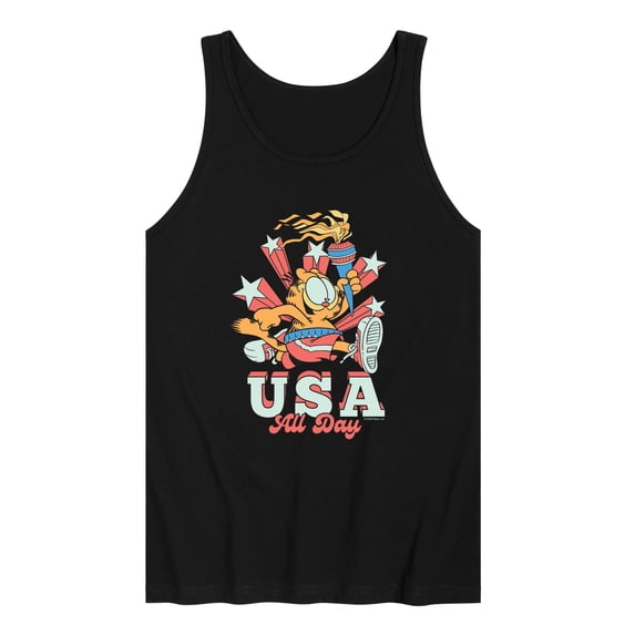 Garfield - USA All Day - Men's Sleeveless Graphic Tank