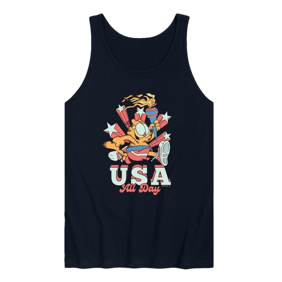 Garfield - USA All Day - Men's Sleeveless Graphic Tank