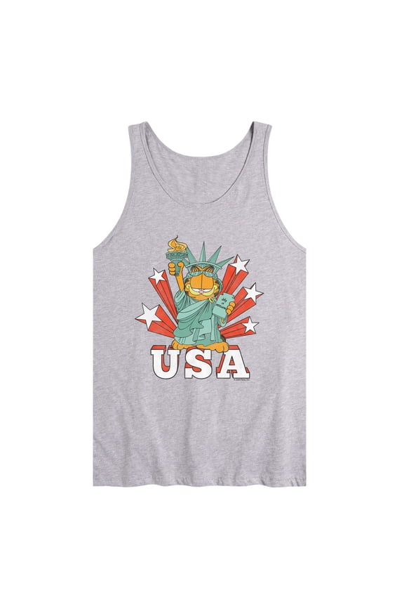 - USA Statue - Men's Sleeveless Graphic Tank