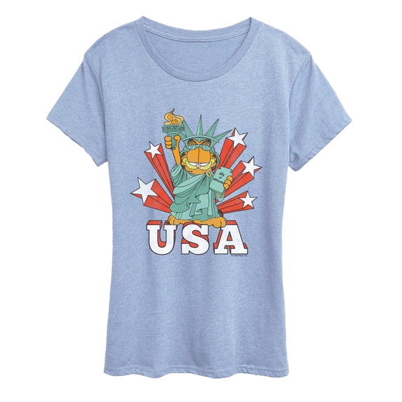 Garfield - USA Statue Women's Short Sleeve Graphic T-Shirt