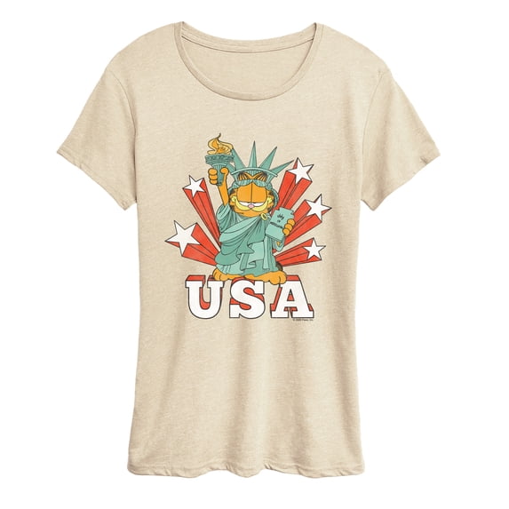 Garfield - USA Statue Women's Short Sleeve Graphic T-Shirt