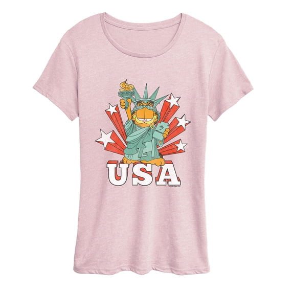 Garfield - USA Statue Women's Short Sleeve Graphic T-Shirt
